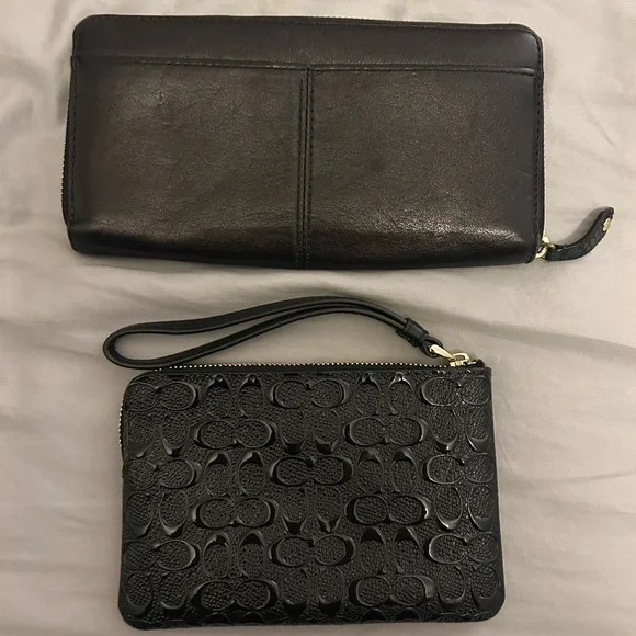 Coach Black Wallet and Wristlet Set - Picture 2 of 5